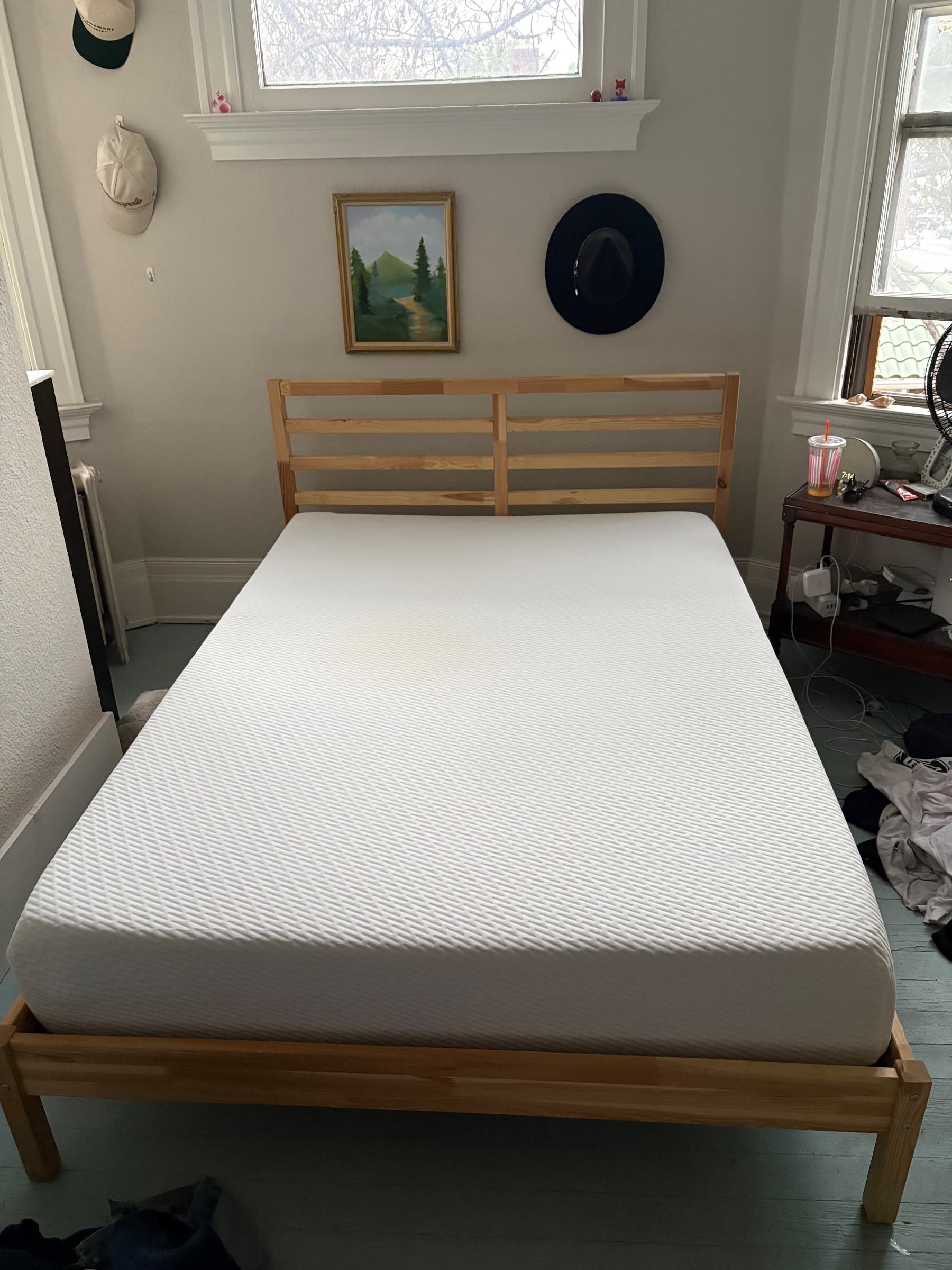 IKEA Size Full Bed Frame and Mattress